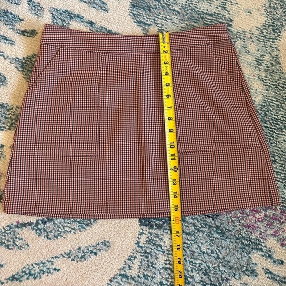 NWT Multi tone brown houndstooth mini skirt - Picture 8 of 8